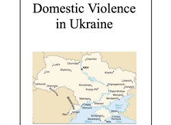 [ai] A map of Ukraine showing major cities like Kyiv, Lviv, and Kharkiv, overlaid with the title "Domestic Violence in Ukraine" at the top.
